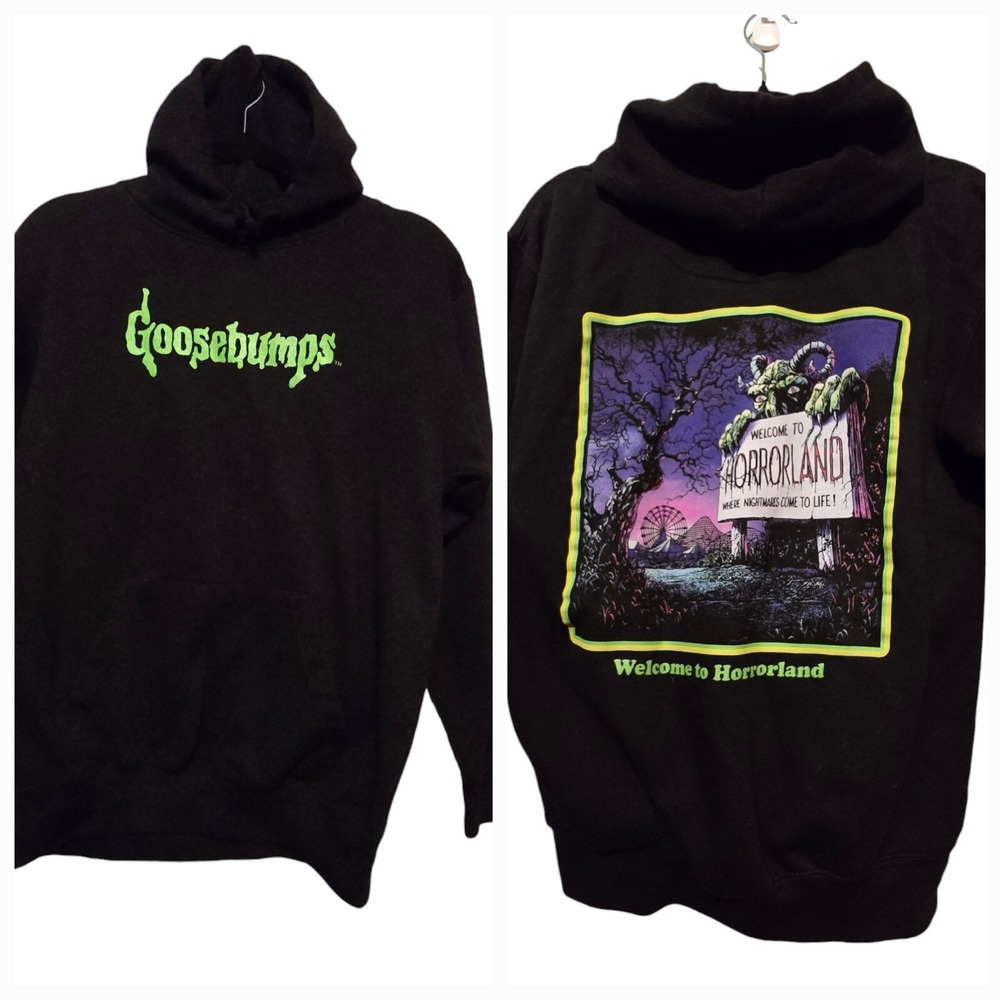 Goosebumps‎ 'Welcome to Horrorland' Sweatshirt Hoodie Unisex SM Retro Spooky
